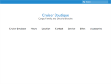 Tablet Screenshot of cruiserboutique.com